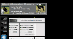 Desktop Screenshot of blackchampionboxers.com